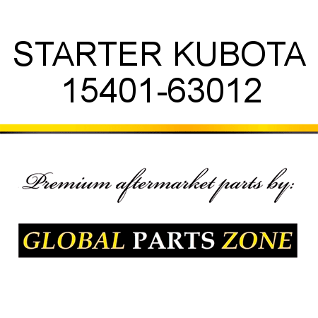 STARTER KUBOTA 15401-63012