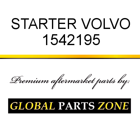 STARTER VOLVO 1542195