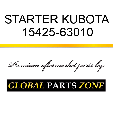 STARTER KUBOTA 15425-63010