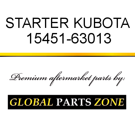 STARTER KUBOTA 15451-63013