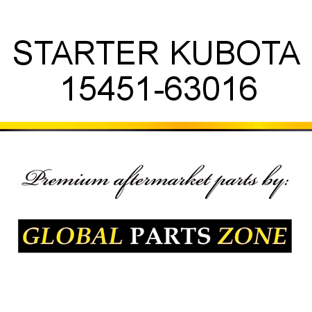 STARTER KUBOTA 15451-63016