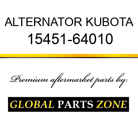 ALTERNATOR KUBOTA 15451-64010