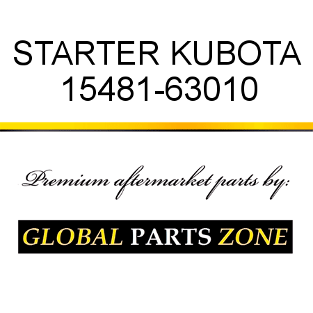 STARTER KUBOTA 15481-63010