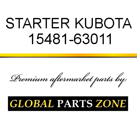 STARTER KUBOTA 15481-63011