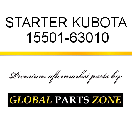 STARTER KUBOTA 15501-63010