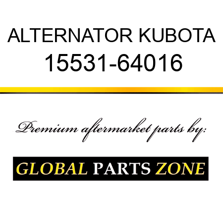 ALTERNATOR KUBOTA 15531-64016