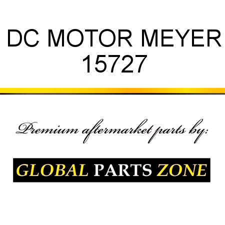 DC MOTOR MEYER 15727