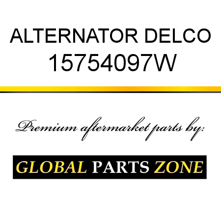 ALTERNATOR DELCO 15754097W