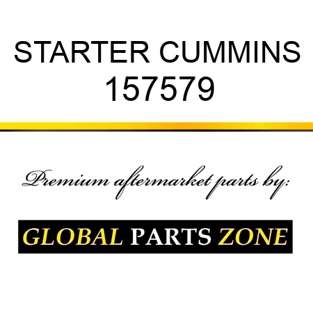 STARTER CUMMINS 157579