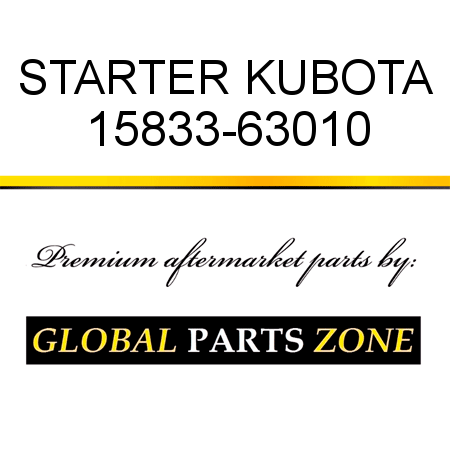 STARTER KUBOTA 15833-63010