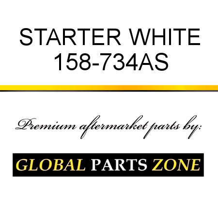 STARTER WHITE 158-734AS