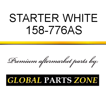 STARTER WHITE 158-776AS