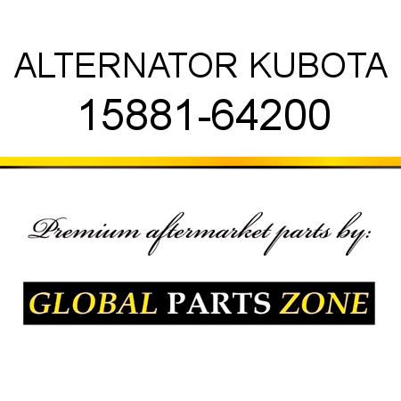 ALTERNATOR KUBOTA 15881-64200