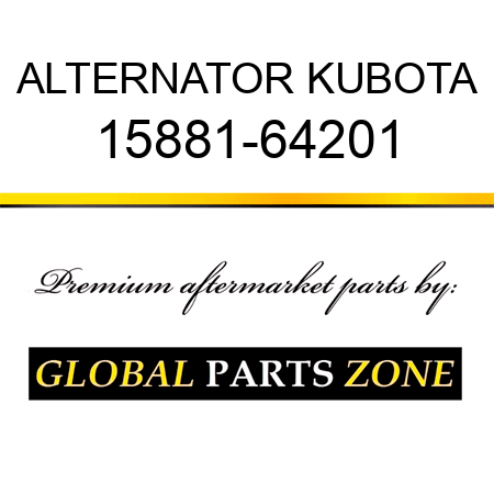 ALTERNATOR KUBOTA 15881-64201