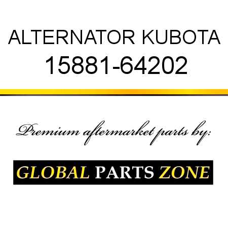 ALTERNATOR KUBOTA 15881-64202