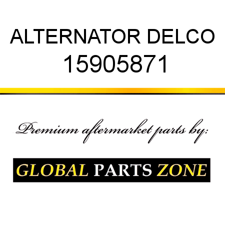 ALTERNATOR DELCO 15905871