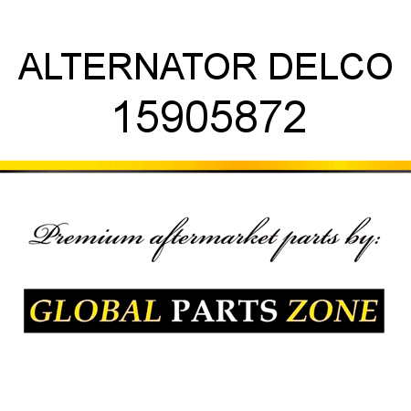 ALTERNATOR DELCO 15905872