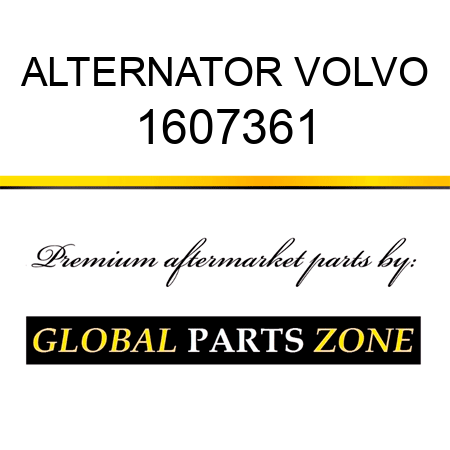 ALTERNATOR VOLVO 1607361