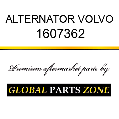 ALTERNATOR VOLVO 1607362
