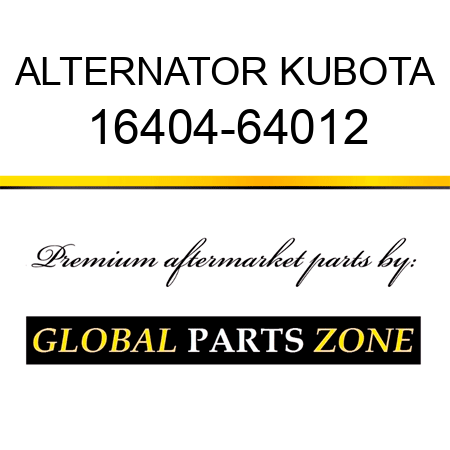 ALTERNATOR KUBOTA 16404-64012