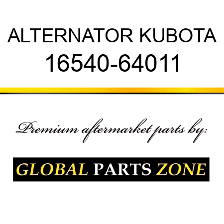 ALTERNATOR KUBOTA 16540-64011