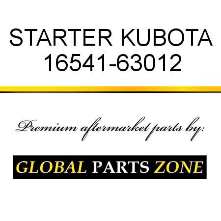 STARTER KUBOTA 16541-63012