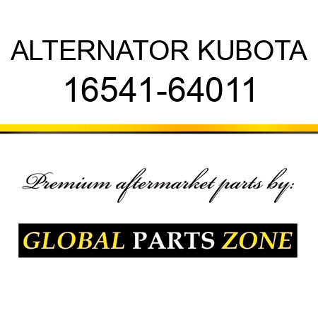 ALTERNATOR KUBOTA 16541-64011