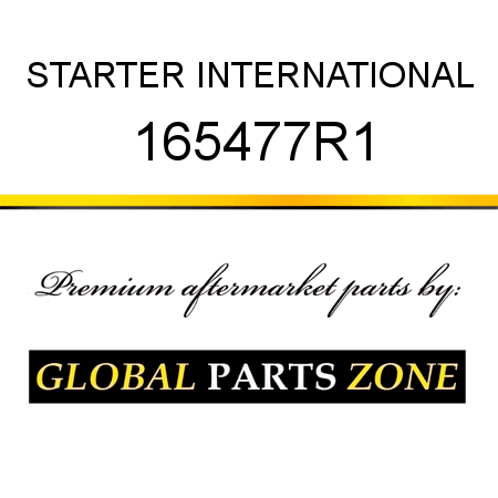 STARTER INTERNATIONAL 165477R1