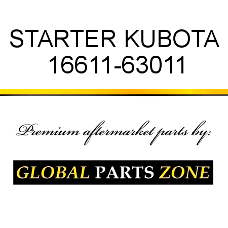 STARTER KUBOTA 16611-63011