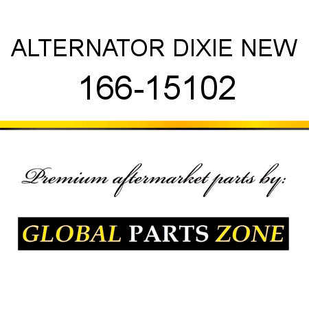 ALTERNATOR DIXIE NEW 166-15102