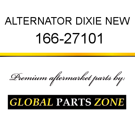 ALTERNATOR DIXIE NEW 166-27101