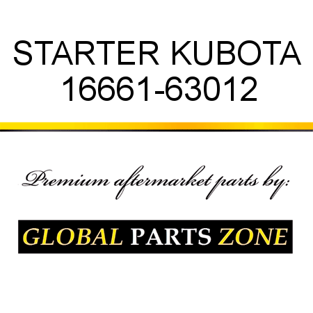 STARTER KUBOTA 16661-63012