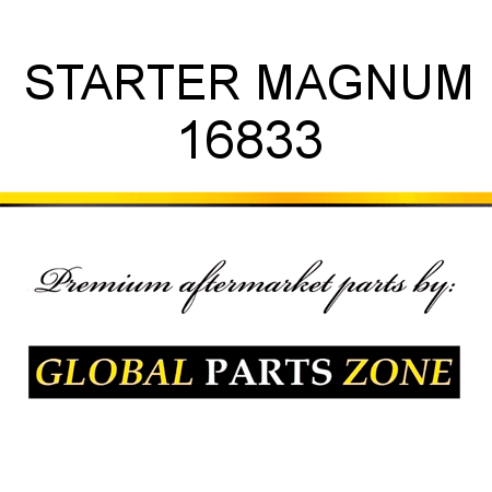 STARTER MAGNUM 16833