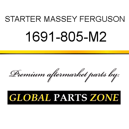 STARTER MASSEY FERGUSON 1691-805-M2