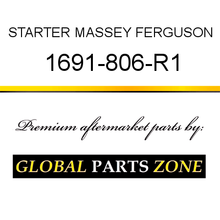 STARTER MASSEY FERGUSON 1691-806-R1