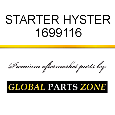 STARTER HYSTER 1699116