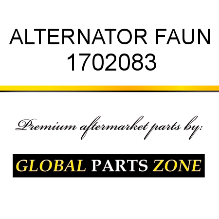 ALTERNATOR FAUN 1702083
