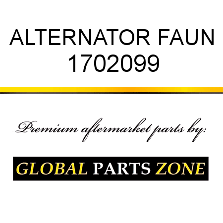 ALTERNATOR FAUN 1702099
