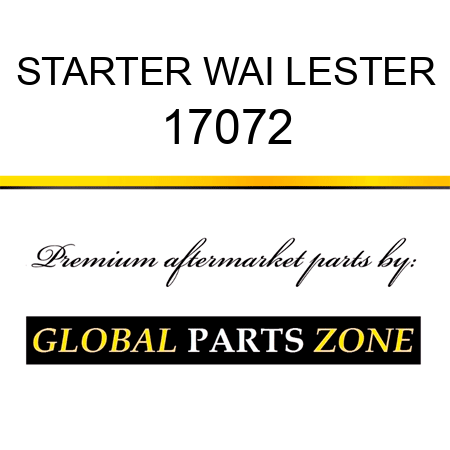 STARTER WAI LESTER 17072
