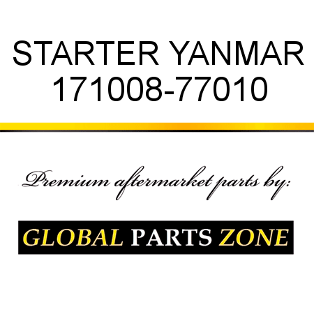 STARTER YANMAR 171008-77010