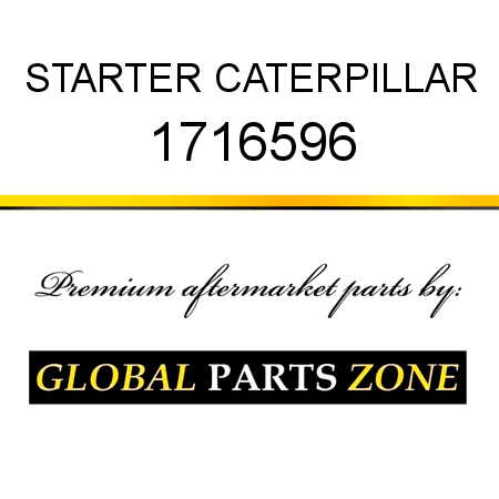 STARTER CATERPILLAR 1716596