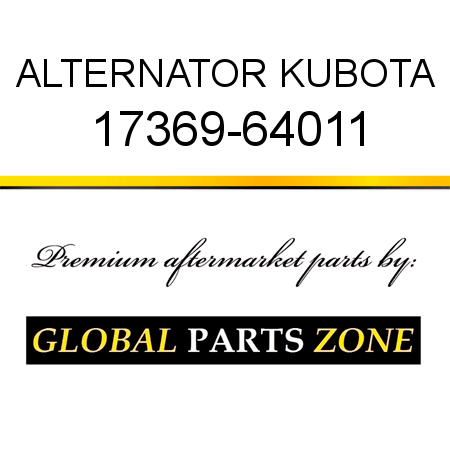 ALTERNATOR KUBOTA 17369-64011