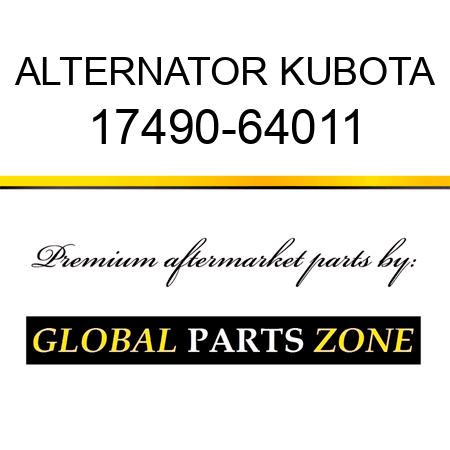 ALTERNATOR KUBOTA 17490-64011