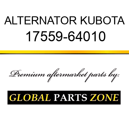 ALTERNATOR KUBOTA 17559-64010