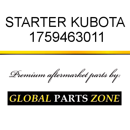 STARTER KUBOTA 1759463011