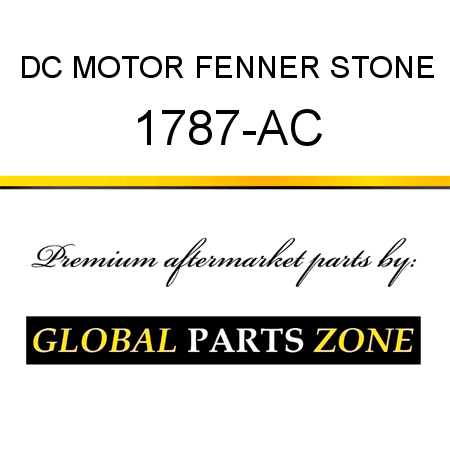 DC MOTOR FENNER STONE 1787-AC