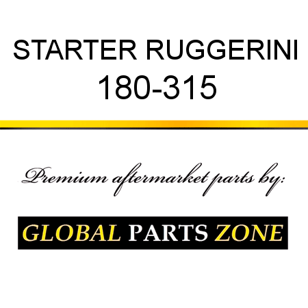 STARTER RUGGERINI 180-315