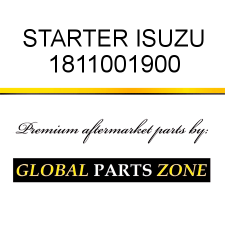 STARTER ISUZU 1811001900