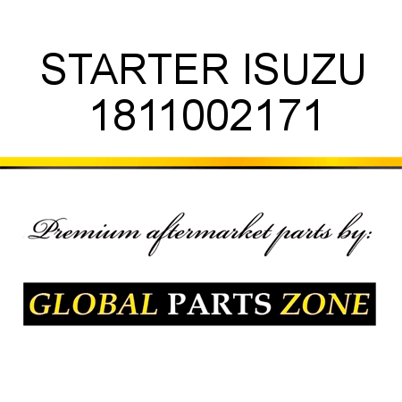 STARTER ISUZU 1811002171