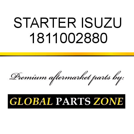 STARTER ISUZU 1811002880